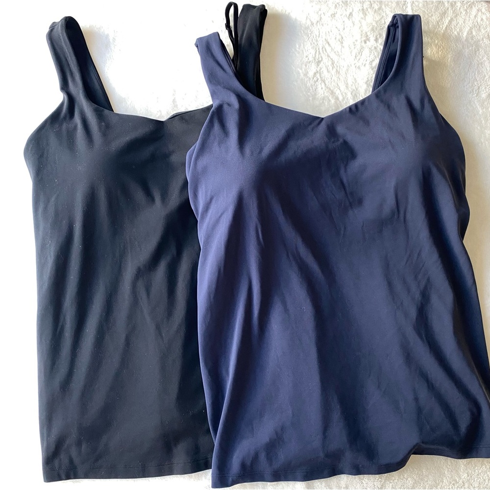Mōmanda Nursing Cami Tank Tops with Built-In Bra - Set of 2 - Size XL